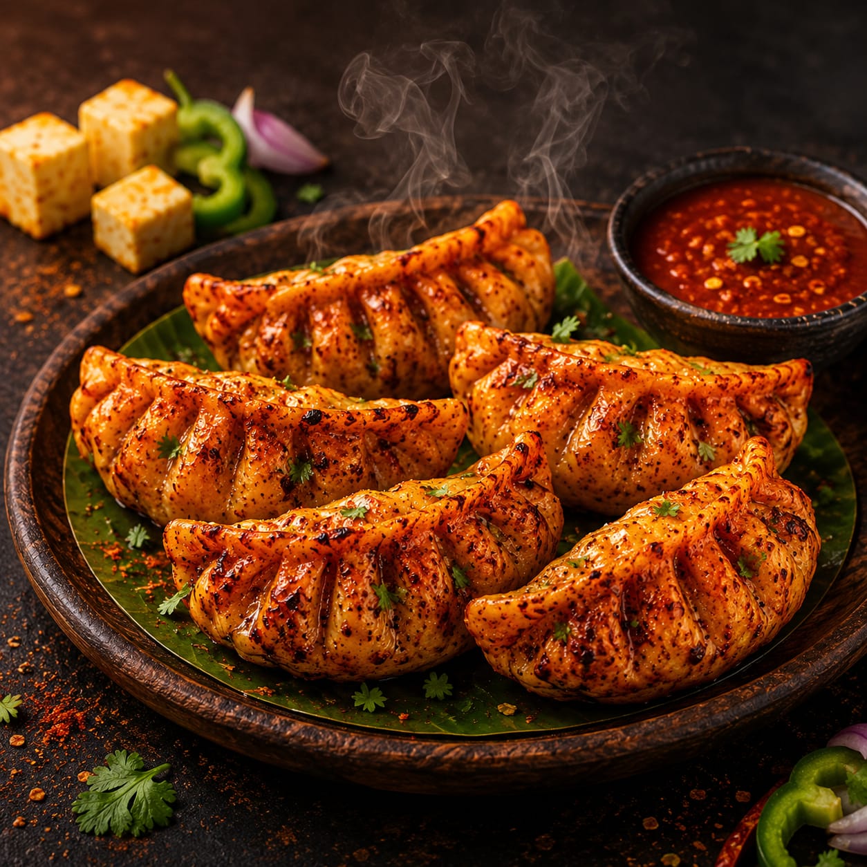 Veg Paneer Tikka Momos